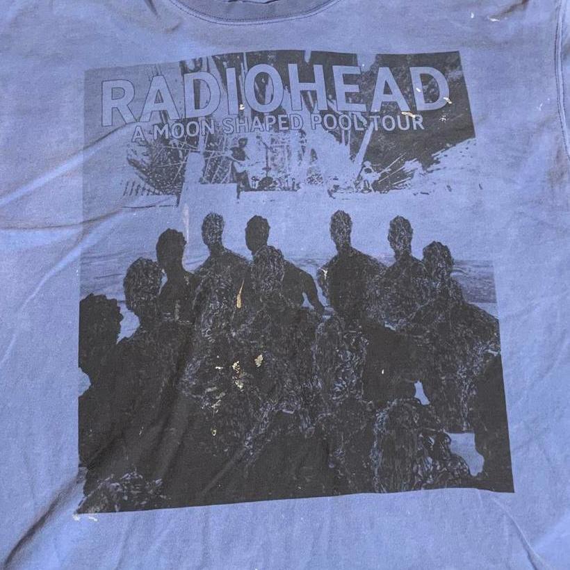 Radiohead Preowned Xl Blue Shirt